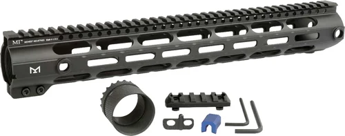 Midwest Industries MI 12.625 inch M-LOK Handguard for AR .308, DPMS High, black aluminum