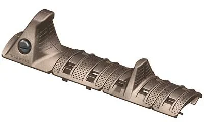 Magpul XTM Hand Stop Kit Flat Dark Earth mounted on Picatinny rail