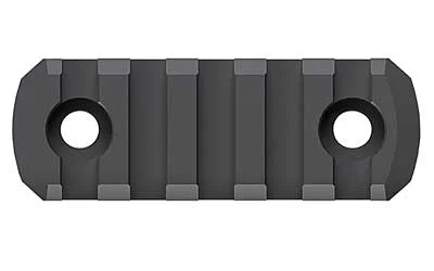 Magpul M-LOK 5-slot aluminum rail section in black, mil-spec anodized