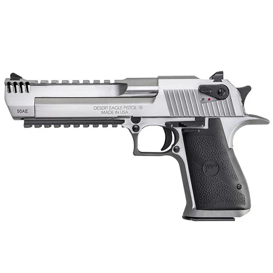 Magnum Research Desert Eagle Mark XIX .50 AE 6 in stainless steel pistol with integral muzzle brake