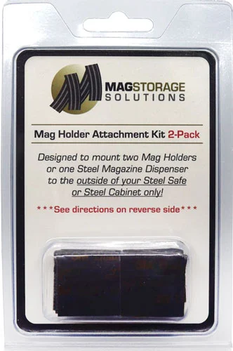 Mag Storage Solutions Mag Holder Attachment Kit 2PK matte black 3M adhesive