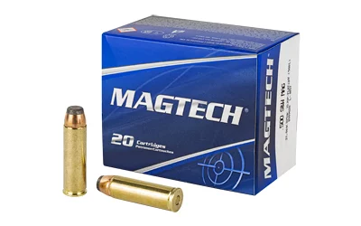 Magtech 500 S&W Magnum 325 gr Semi-Jacketed Soft Point ammo box, 20 rounds