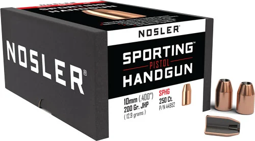 Nosler 10mm .400 200 gr JHP bullets 250 count box