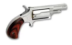 North American Arms 22MP ported .22 Magnum mini-revolver stainless with rosewood bird's-head grip