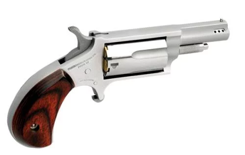 North American Arms 22MCP ported mini-revolver stainless with rosewood bird's-head grips 1.63 in barrel