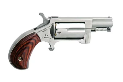 North American Arms Sidewinder 1.5 inch stainless 5-shot revolver with rosewood grip