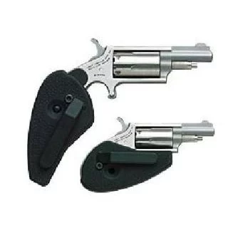 North American Arms NAA-22MC-HG mini-revolver stainless with holster grip and conversion cylinder