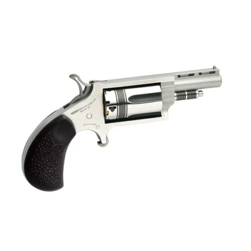 North American Arms Wasp .22 Magnum mini-revolver stainless with black rubber grip 1.63 in barrel