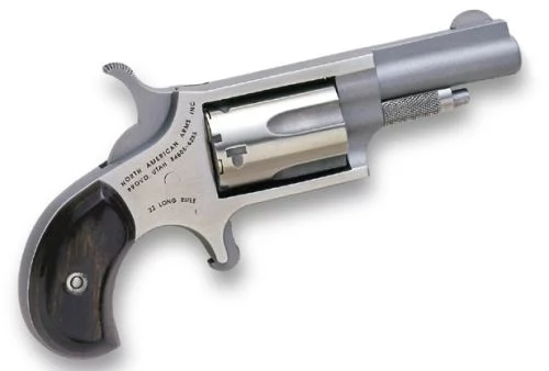 North American Arms Mini-Revolver .22 LR 1 5/8 inch stainless with rosewood bird's head grip
