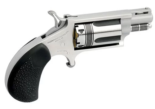 North American Arms Wasp mini-revolver stainless 1.13 inch vent rib barrel black pebbled rubber grip 5-shot