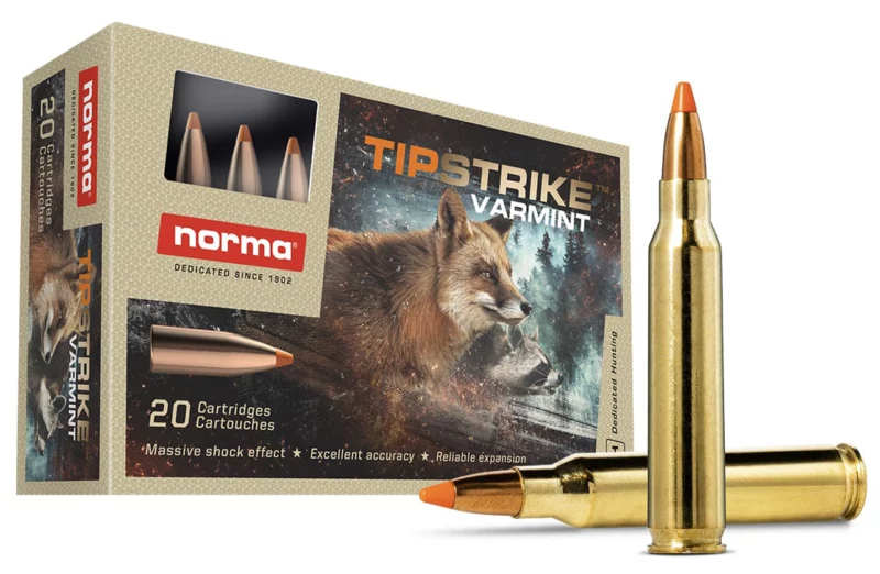 Norma TipStrike .223 Rem 55gr polymer tip ammunition 20-round box