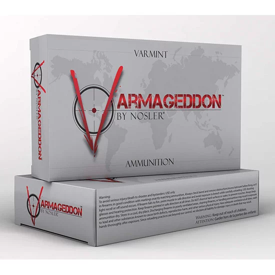 Nosler Varmageddon .223 Rem 62 gr FBHP ammunition 20 round box