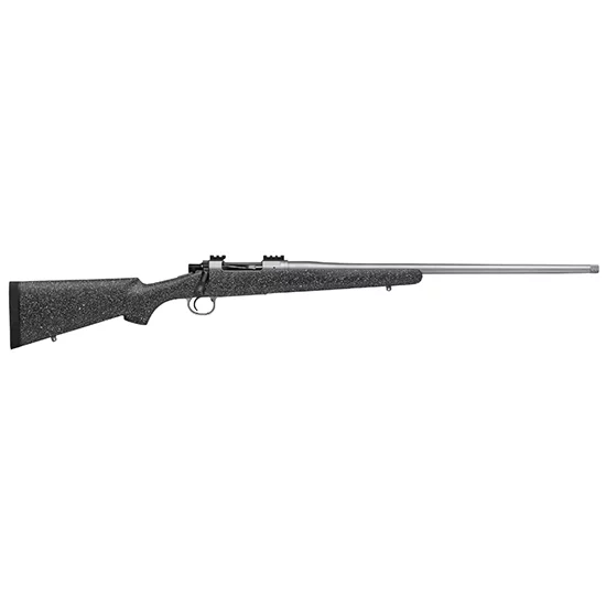 Nosler Model 21 .30 Nosler bolt-action rifle with 24in barrel and gray speckled black epoxy stock