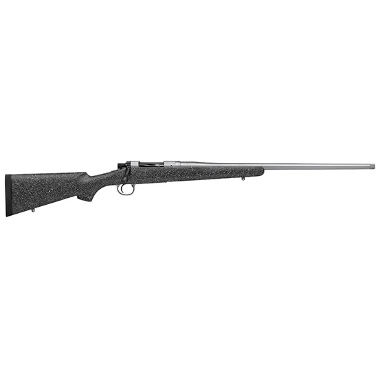 Nosler Model 21 .375 H&H 22in rifle in black and gray with carbon-fiber stock