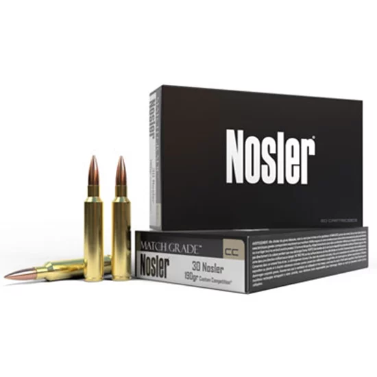Nosler Match Grade 6.5mm Grendel 123 gr ammunition box, 20 rounds
