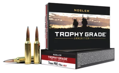 Nosler 7mm PRC 175gr AccuBond Long Range 20rd box packaging