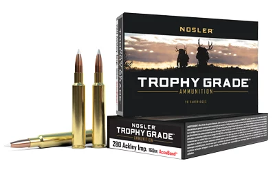 Nosler Trophy Grade .280 Ackley Improved 160 gr AccuBond 20-round box