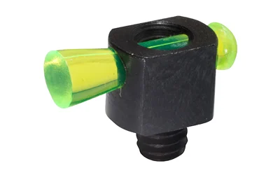 Hi-Viz Spark II green fiber optic front shotgun sight on steel base