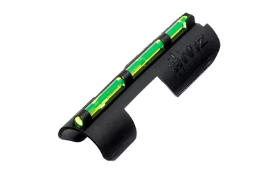 HiViz MPB-TAC snap-on fiber optic front sight, black frame with green/red LitePipes