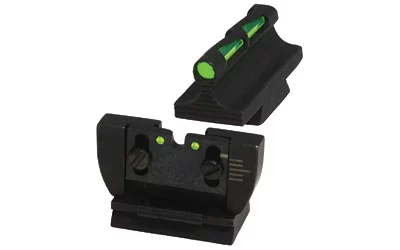 HIVIZ LiteWave front and rear fiber-optic sight set for Ruger 10/22, black