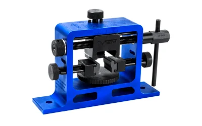NcSTAR VTUPRS universal pistol rear sight tool with blue anodized frame and steel sight pusher
