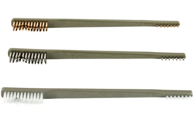 Otis All-Purpose Receiver Brushes 9-Pack, 10-inch, 3 nylon 3 bronze 3 stainless