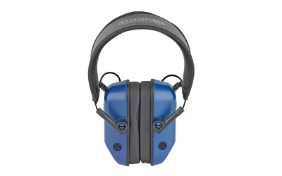 Champion Vanquish electronic hearing protection muff blue black over-the-head