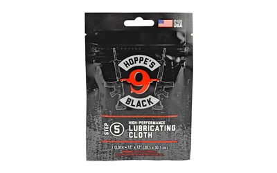 Hoppe's Black Lubricating Cloth 11 x 14 in resealable bag