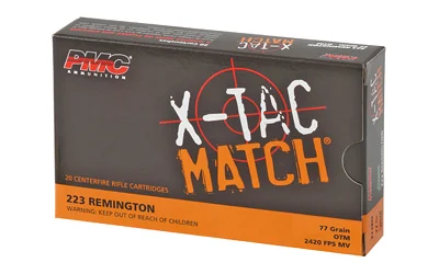 PMC X-TAC Match .223 Rem 77gr OTM 20rd box