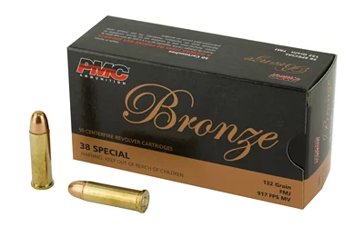 PMC Bronze .38 Special 132 gr FMJ ammunition box