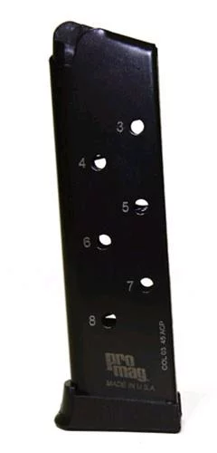 ProMag COL03 8rd .45 ACP blued steel magazine for 1911 Government