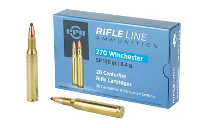 PPU PP2701 .270 Winchester 130 gr Soft Point 20-round box