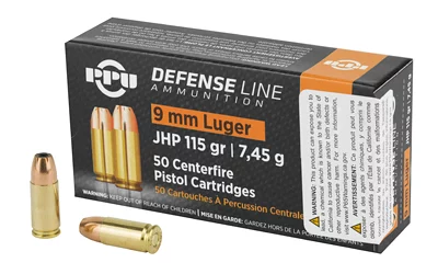 PPU PPD91 9mm 115gr JHP 50rd PPD91 9mm 115gr JHP 50rd Ammo