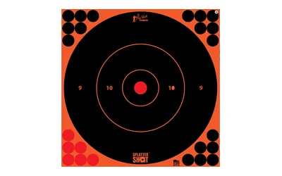 Pro-Shot SplatterShot 12-inch orange bullseye self-adhesive target 5-pack