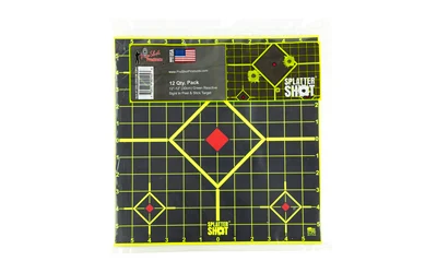 Pro-Shot Splatter Shot 12 in green sight-in adhesive target pack, 12 targets