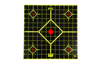 Pro-Shot Splatter Shot 12 in green sight-in adhesive target pack, 12 targets