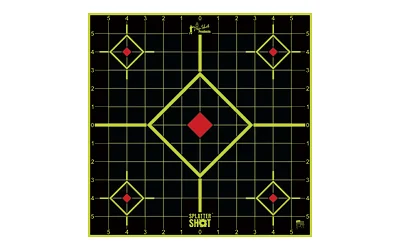 Pro-Shot SplatterShot 12-inch green sight-in target sheet, peel-and-stick, 5-pack