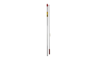 Pro-Shot micro-polished 36-inch stainless steel rifle cleaning rod for .22-.26 caliber with brass patch holder and storage tu