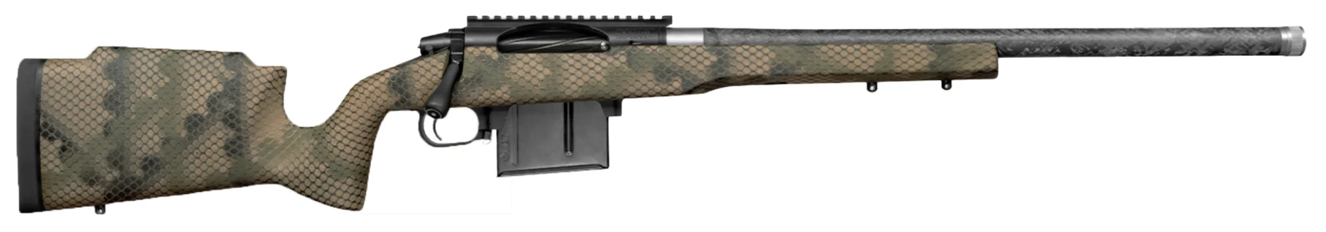 Proof Research Elevation MTR 2.0 7MM Backcountry rifle, 20-inch carbon fiber barrel, TFDE stock