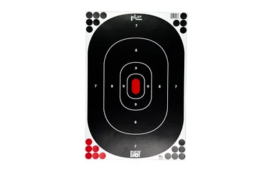 Pro-Shot SplatterShot peel-and-stick silhouette shooting targets 5-pack with bright green splatter rings