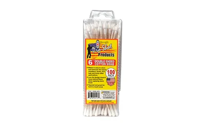 Pro-Shot double-ended cotton cleaning swabs 6 inch 100 count pack