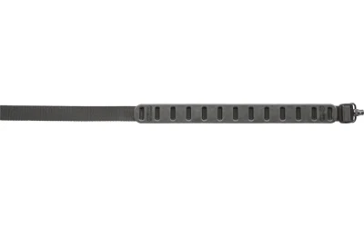 Quake Claw Slimline flush cup sling in black with padded non-slip pad and quick‑release flush cup swivels