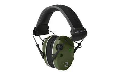 Radians R3400 Quad Mic Electronic Earmuff 24 NRR Military Green/Black