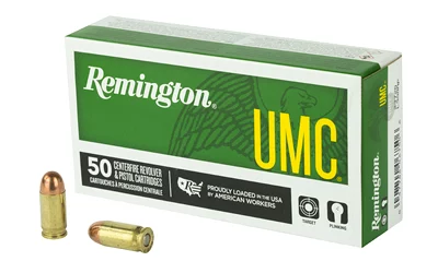Remington UMC .380 ACP 95 gr FMJ ammunition box, 50 rounds