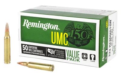 Remington UMC .223 Rem 55 gr FMJ 50 count box