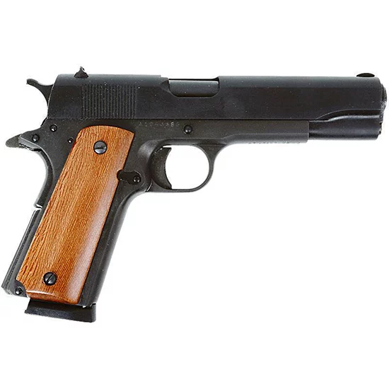 Rock Island Armory M1911-A1 GI .45 ACP 5 inch parkerized finish with wood grips