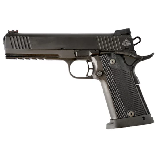 Rock Island Armory TAC Ultra FS HC 9mm 5-inch pistol, parkerized finish, black G10 grips