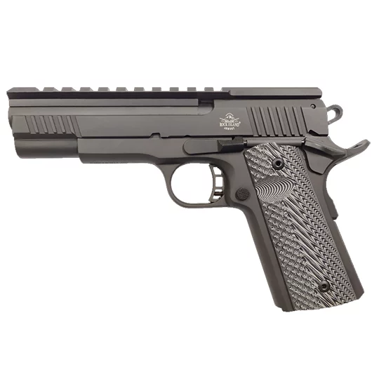 Rock Island Armory XT-22 Magnum Pro 1911 pistol, black parkerized finish, G10 grips, 5-inch barrel