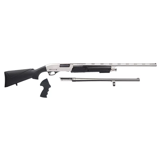 Rock Island Armory Meriva 3-in-1 12 Gauge shotgun with 18.5 and 28 inch barrels and removable synthetic stock