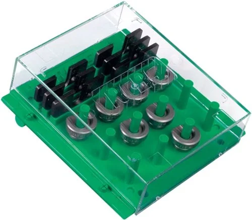RCBS Shell Holder Rack polymer with clear cover, holds up to 24 shell holders